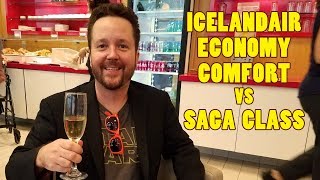 ICELANDAIR ECONOMY COMFORT vs SAGA CLASS  Leonard Does Europe S2 E1 [upl. by Noskcaj]