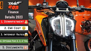 2023 KTM DUKE 200 E20 EMI Down Payment II Finance Price II On Road Price II Non Income Proof II EMI [upl. by Nospmis]