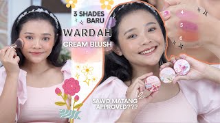 REVIEW CREAM BLUSH WARDAH 3 SHADES BARU 50RIBUAN SAWO MATANG APPROVED GAK NIH  RIRIEPRAMS [upl. by Lizabeth]