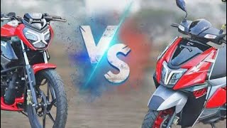 tvs ntroq vs tvs raider  tvs raider 125 vs tvs ntroq  tvs raider exhaust sound  tvs ntroq exhaust [upl. by Ireva871]