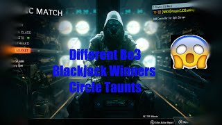 All quotBlackjackquot Specialist Winner Circle Taunts In Black Ops 3 [upl. by Laureen]