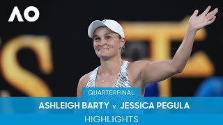 Ashleigh Barty v Jessica Pegula Highlights QF  Australian Open 2022 [upl. by Anilag28]