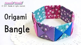 Origami  Bangle bracelet [upl. by Thurman259]