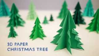 3D Paper Christmas Tree [upl. by Ordnas291]