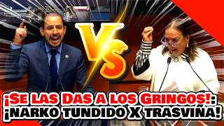 ¡SE LAS DAS A LOS GRINGOS ¡’NARKO’ CORTÉS es HECHO AÑICOS por LUCÍA TRASVIÑA por ATACAR a la 4T [upl. by Licko]