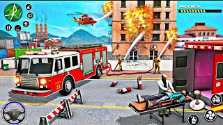 Rescue Fire Truck Simulator 3D Game – Android gameplay 🚒🚒 [upl. by Tate]