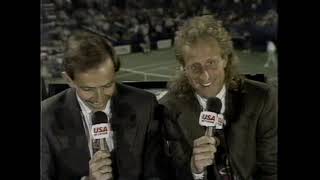 US Open 1990 Tennis  McEnroe vs David Wheaton Quarterfinal from VHS [upl. by Maon791]