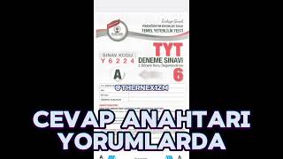 ÖZDEBİR TÜRKİYE GENELİ Y6224 CEVAP ANAHTARI 6 DENEME [upl. by Derna]