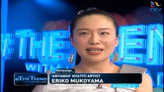 theTrend Anyango the Japanese who can play Nyatiti speak Swahili and Dholuo [upl. by Marcille]