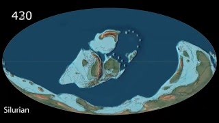 Plate Tectonics 540Ma  Modern World  Scotese Animation 022116b [upl. by Joscelin]