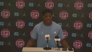 Quarterback Jacolby Criswell ahead of Virginia game UNC [upl. by Rehpotsihrc]