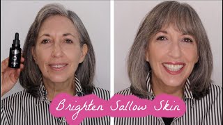 HOW TO BRIGHTEN SALLOW SKIN MATURE WOMEN [upl. by Else454]