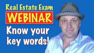 Know your Keywords for the Real Estate Exam [upl. by Zina]