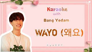 KARAOKE with Bang Yedam Treasure Wayo Lyrics colour coded [upl. by Leamhsi828]