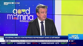 Olivier Salleron FFB  Les défaillances dentreprises reprennent dans le bâtiment [upl. by Mosi]