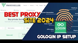 Best Proxy Site amp Use Proxy in gologin bestproxy proxyseller gologin [upl. by Waddington]