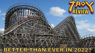 Troy Review Toverland GCI Wooden Roller Coaster  Better Than Ever in 2022 [upl. by Fiel]