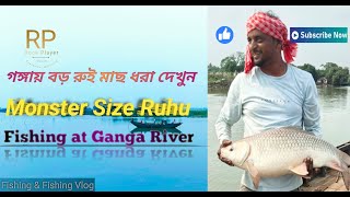 গঙ্গায় বড় রুই 😄 শিকার  Big size Ruhu fish Fishing at River fishing riverfishing [upl. by Alissa906]