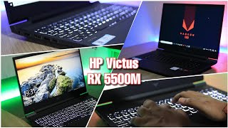 HP Victus with RX 5500M Full Review  Best Laptop for 60000 🔥 [upl. by Alin847]