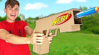 CARDBOARD NERF GUN [upl. by Naharba]