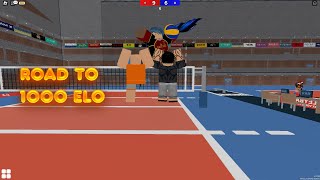 Volleyball 42 road to 1000 elo  Roblox Volleyball Montage [upl. by Enelyam]