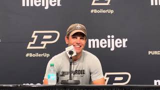 Purdue OC Graham Harrell preIndiana State press conference [upl. by Ruffo203]