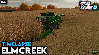 Purchase of field 54 and corn harvester mulching amp plowing  FS22 Timelapse Elmcreek  41 [upl. by Spindell]