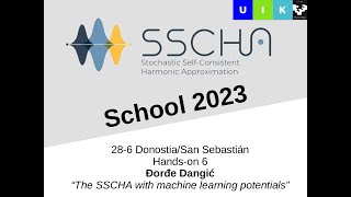 Handsonsession6 The SSCHA with machine learning potentials [upl. by Sirod20]