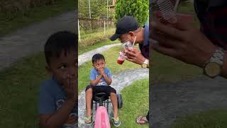 Minum Jus Strawberry Gratis Segeerrr  Nasya Yubi shorts trending youtubeshorts funny youtube [upl. by Goggin]