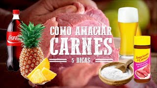 5 DICAS DE COMO AMACIAR CARNES I Churrasqueadas [upl. by Masuh]