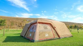 CAMP MASTER FAMILY CABIN 820 TENT REVIEW  South African Camping [upl. by Sonny277]