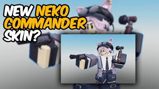 NEW NEKO COMMANDER SKIN  Tower Defense Simulator  ROBLOX [upl. by Servais]