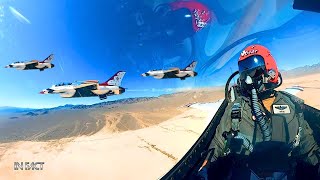 Amazing Action Inside the Cockpit of a US Air Force Thunderbirds Pilot [upl. by Gun]