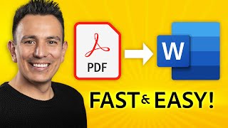 How to Convert PDF to Word Doc for FREE  Adobe Express [upl. by Erhard531]