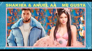 Shakira amp Anuel AA – Me Gusta Lyric Video [upl. by Ecallaw]