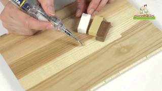 picobello  ReparaturSet Premium  DIY reparieren lackiertes Holz Parkett Laminat Möbel Loch [upl. by Jermaine]