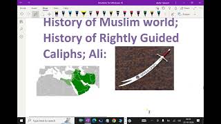 History of Muslim world    History of Rightly Guided Caliphs Ali   46 ali sward ias [upl. by Pete]