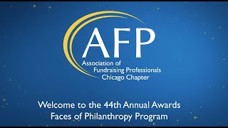 AFP Chicago Faces of Philanthropy Awards [upl. by Ecnahoy]