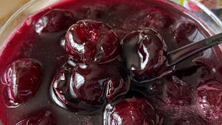 Mom’s Easy 3 Ingredient Whole Cherry Jam [upl. by Nashbar947]