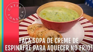 Faça sopa de creme de espinafre para aquecer no frio [upl. by Kisung]