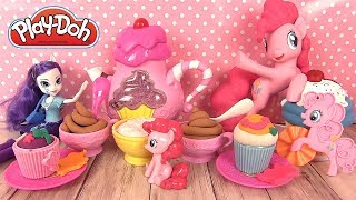 Play Doh My Little Pony et Service à Thé MLP ♦ Pâte à Modeler Cupcakes avec Minnie Mouse [upl. by Regan]