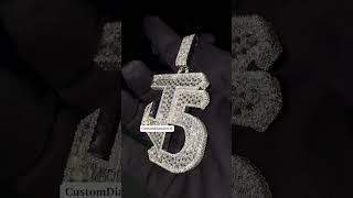 Iced Out Moissanite Diamond Hip Hop Pendant pendant hiphop explorepage reel moissanite [upl. by Lillith]