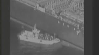 Video purports to show Iran removing ship mine [upl. by Ninehc]