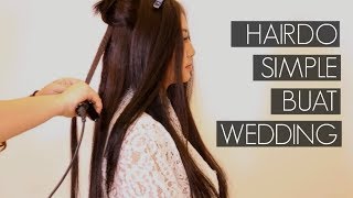 Wedding Hairdo Tutorial Part II  Wita Ervianda [upl. by Enneite]