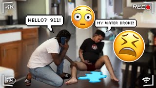 MY WATER BROKE PRANK ON BOYFRIEND [upl. by Farika]