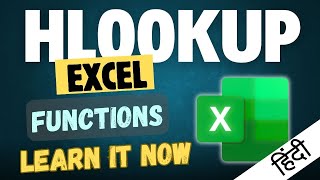 MS Excel  HLOOKUP in Excel Video Full Tutorials in Hindi [upl. by Ailegave888]