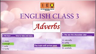 English Olympiad for class 3  Adverbs [upl. by Cutcliffe]