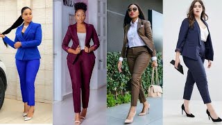 Latest Trouser Suits For Ladies Official Trouser Suits For Ladies 2022 [upl. by Alyac]