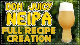 DDH JUICY NEIPA  Full recipe creation  Beginners  Brewfather  Double Dry Hopped New England IPA [upl. by Reeher]