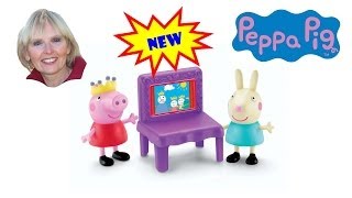 ♥♥ Peppa Pig amp Rebecca Rabbit  Puppet Show [upl. by Shererd236]